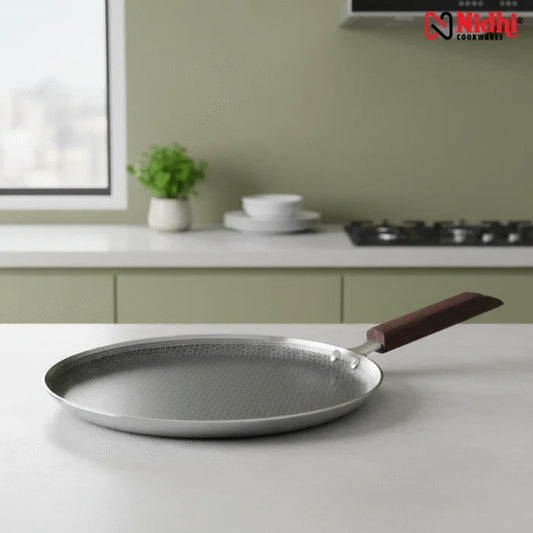 Triply Honey Comb Dosa Tawa with Wooden Handle