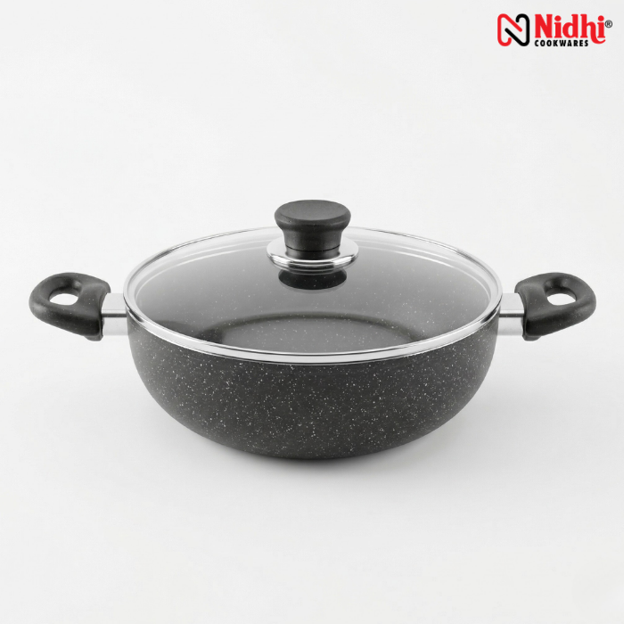 Deep Kadai with Glass Lid