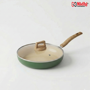 Ceramic Frypan with Glass Lid