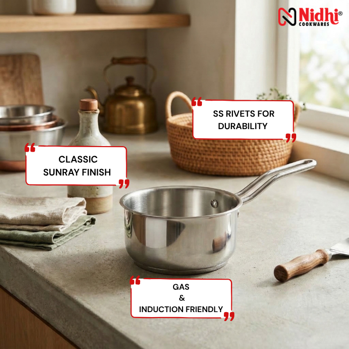 Stainless Steel Sauce Pan  Tri-Ply Cookware