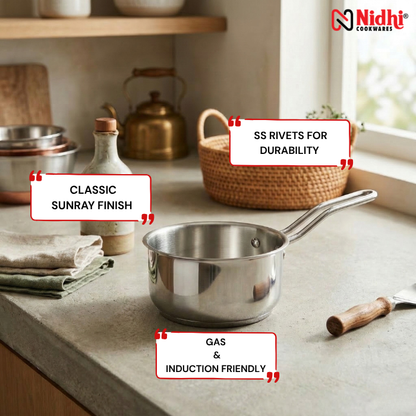 Stainless Steel Sauce Pan  Tri-Ply Cookware
