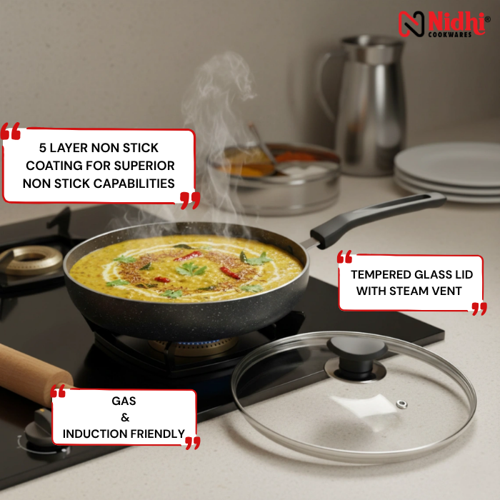 Non-Stick Frypan with Glass Lid