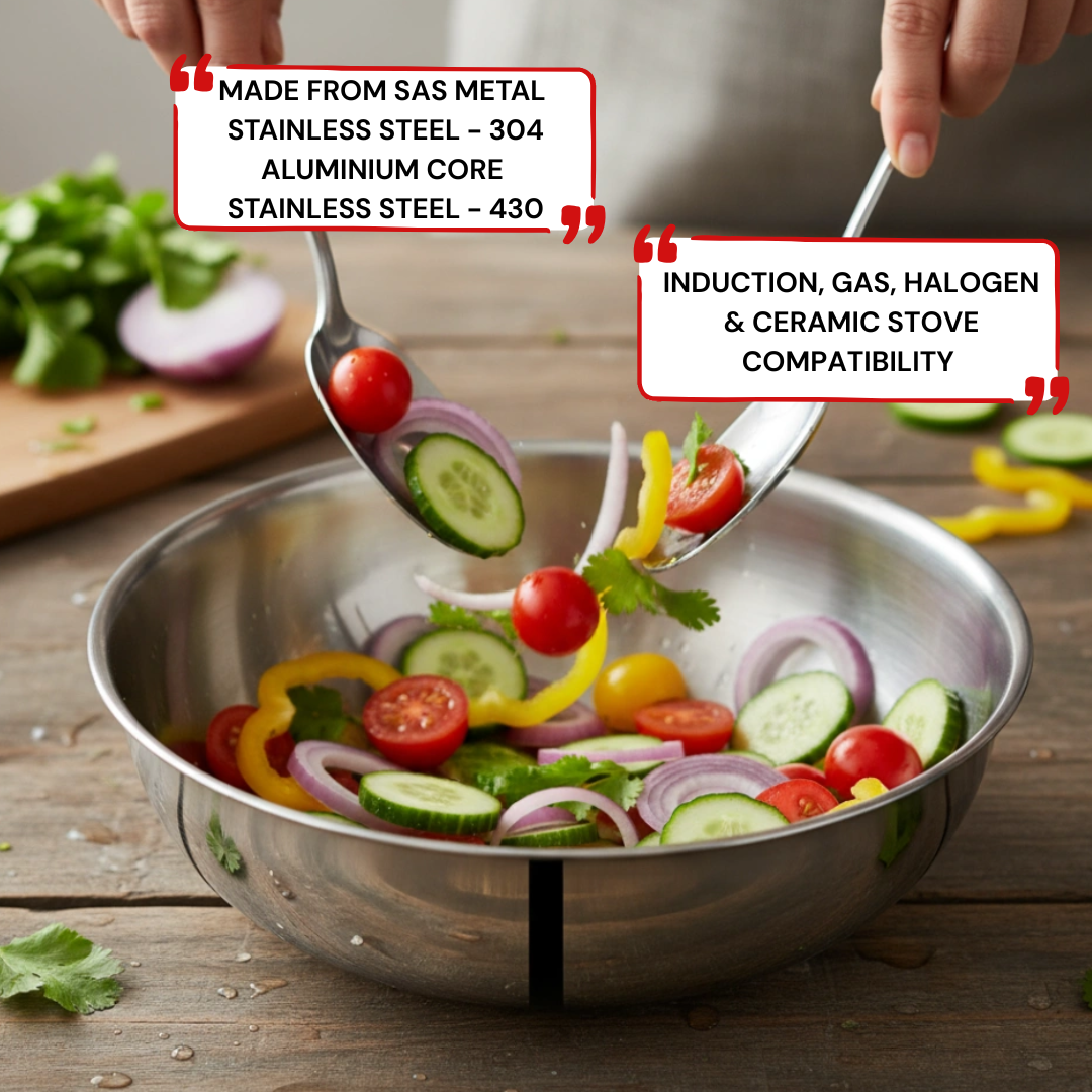 Tri-Ply Stainless Steel Tasra