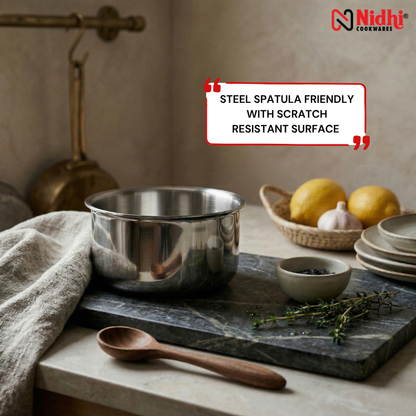 Stainless Steel Top Tri-Ply Cookware