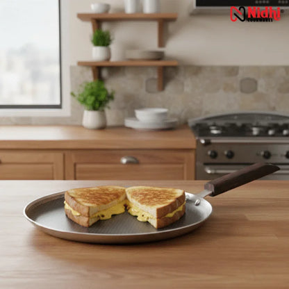 Triply Honey Comb Dosa Tawa with Wooden Handle
