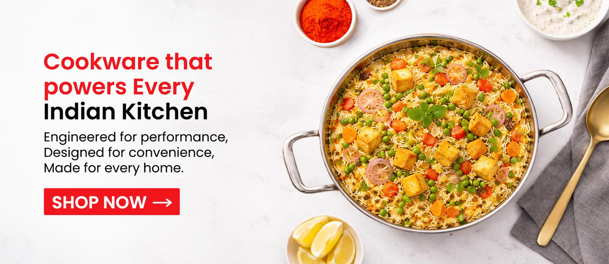 Nidhi Cookwares Indian kitchen cookware collection