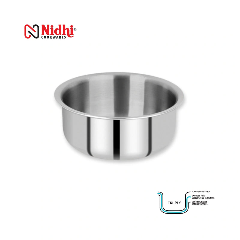 Stainless Steel Top Tri-Ply Cookware