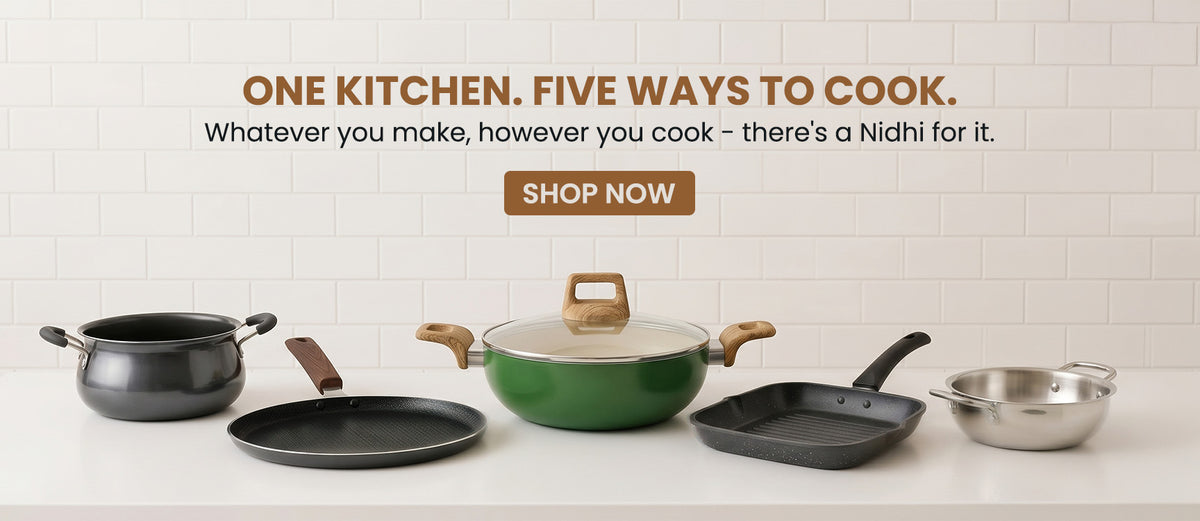 Traditional Indian kitchen cookware by Nidhi Cookwares