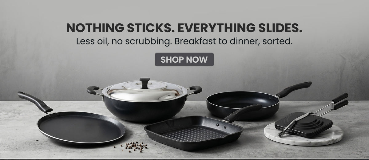 Nidhi Cookwares Sigma cookware collection for Indian kitchen