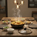 Hard Anodized Deep Kadai – 3mm Thick Heavy Aluminum Kadai with SS or Glass Lid,| Induction & Gas Stove Compatible (16/18/20/22/24/26/28/30/32/34 cm) - Image 4