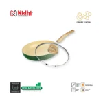 Ceramic Frypan with Glass Lid, PFOA & PFA Free, Induction base, 3 mm Thick, Eco-Friendly Cookware  (22/24/26 cm) - Image 4