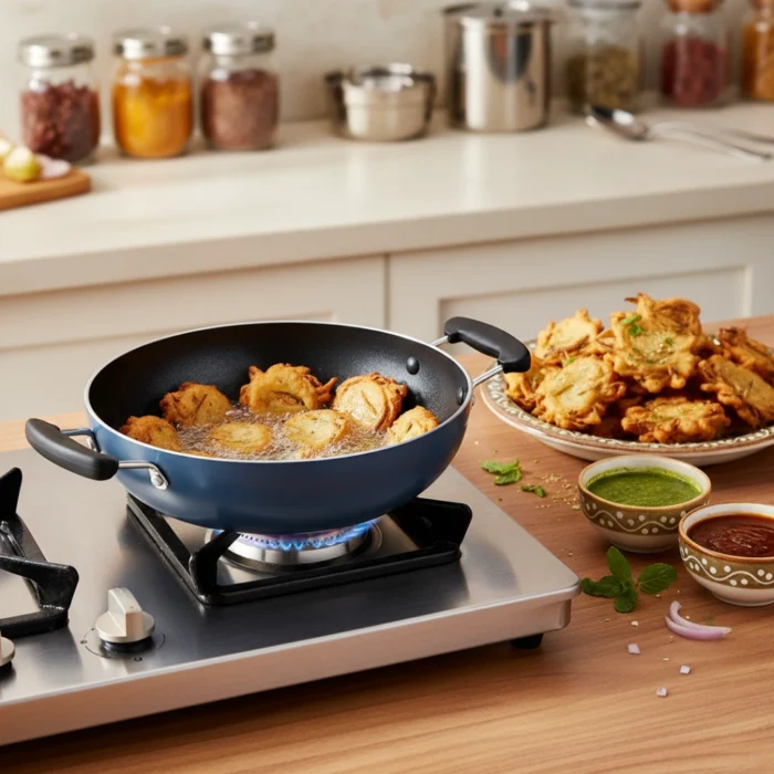 Deep Kadai with Glass Lid