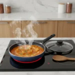 Non-Stick Frypan with S.S/Glass Lid – 2.6 mm Thick, PFOA-Free Coating, Induction Base, Stay-Cool Handle (22/24/26/28 cm) - Image 2