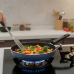 Non-Stick Frypan with S.S/Glass Lid – 2.6 mm Thick, PFOA-Free Coating, Induction Base, Stay-Cool Handle (22/24/26/28 cm) - Image 3