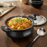 Non-Stick Handi with S.S – 2.6 mm PFOA-Free Coating, Stay-Cool Handles (1.5/2.5/3.5 Ltr)