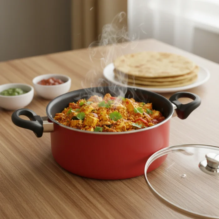 Non-Stick Casserole with Glass Lid (24/26cm) Gas & Induction Compatible - Image 3