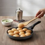 Non-Stick Appam Patra with Glass Lid & 12 Cavities - Image 3