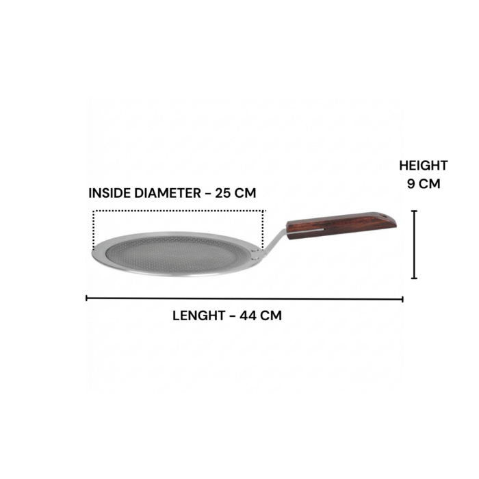 Triply Honey Comb Tawa with Wooden Handle - Image 6